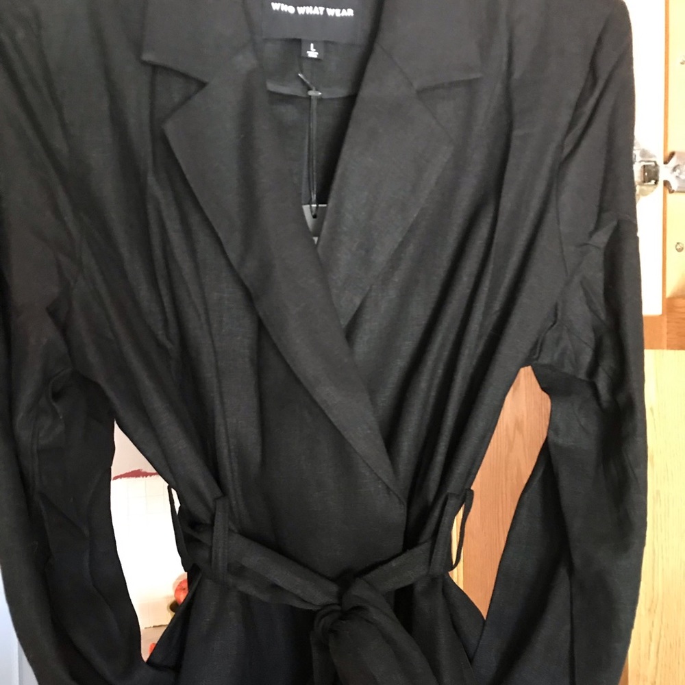Black linen jacket